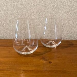 2 Rombauer Wine Glasses